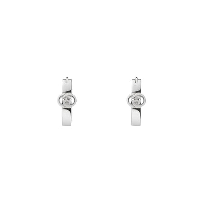 Gucci's Silver Interlocking G Hoops