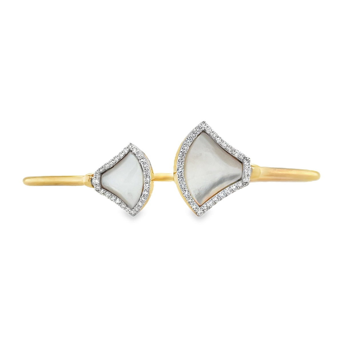 Jai's 18K Yellow Gold Gemstone & Diamond Bangle