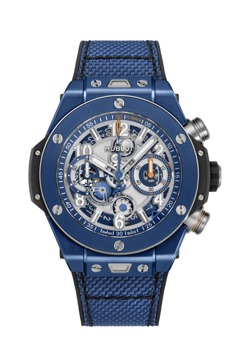Hublot's Big Bang Unico Reloaded Blue Ceramic with Blue Chronograph Dial