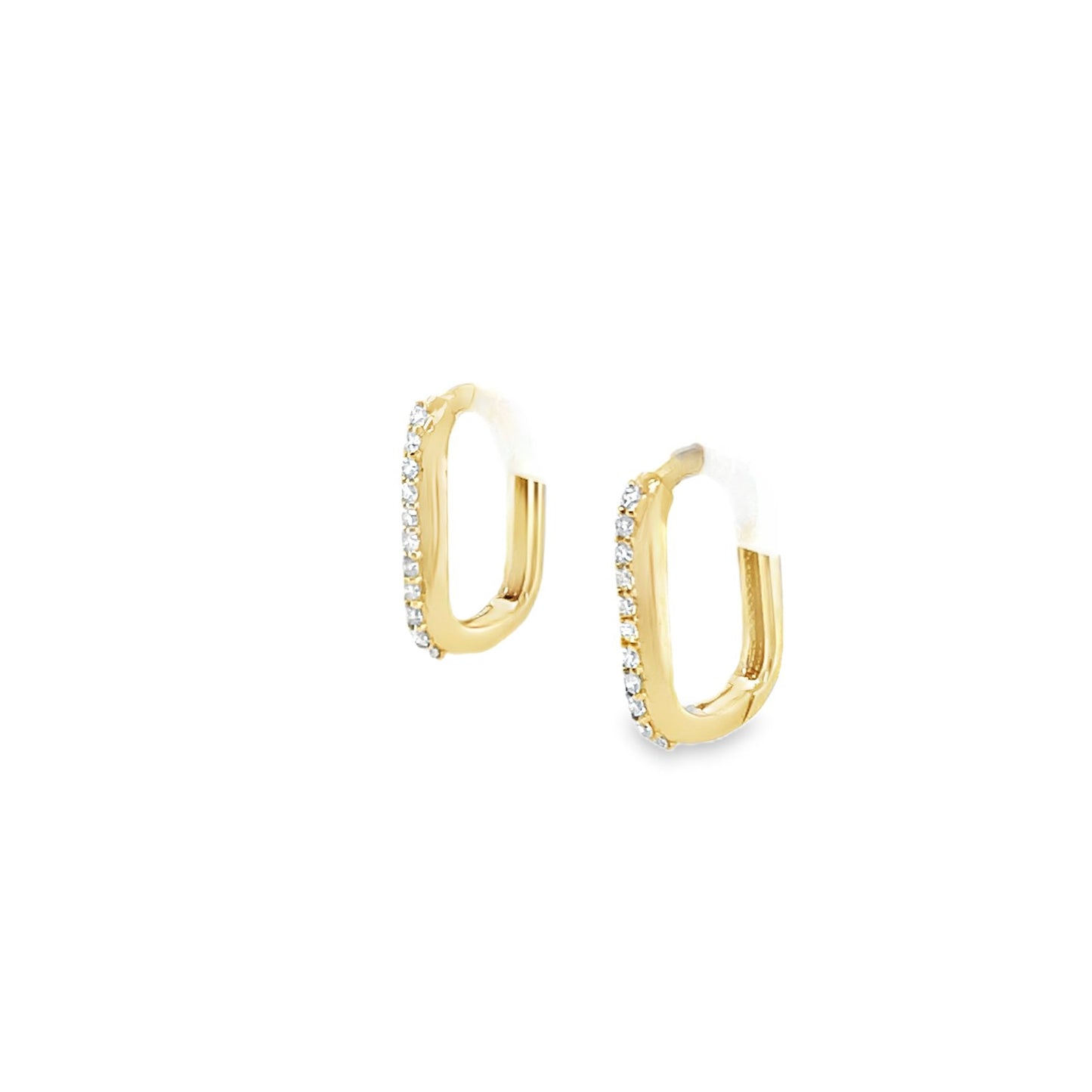 Jai's 14K Yellow Gold Petite Diamond Paperclip Hoops