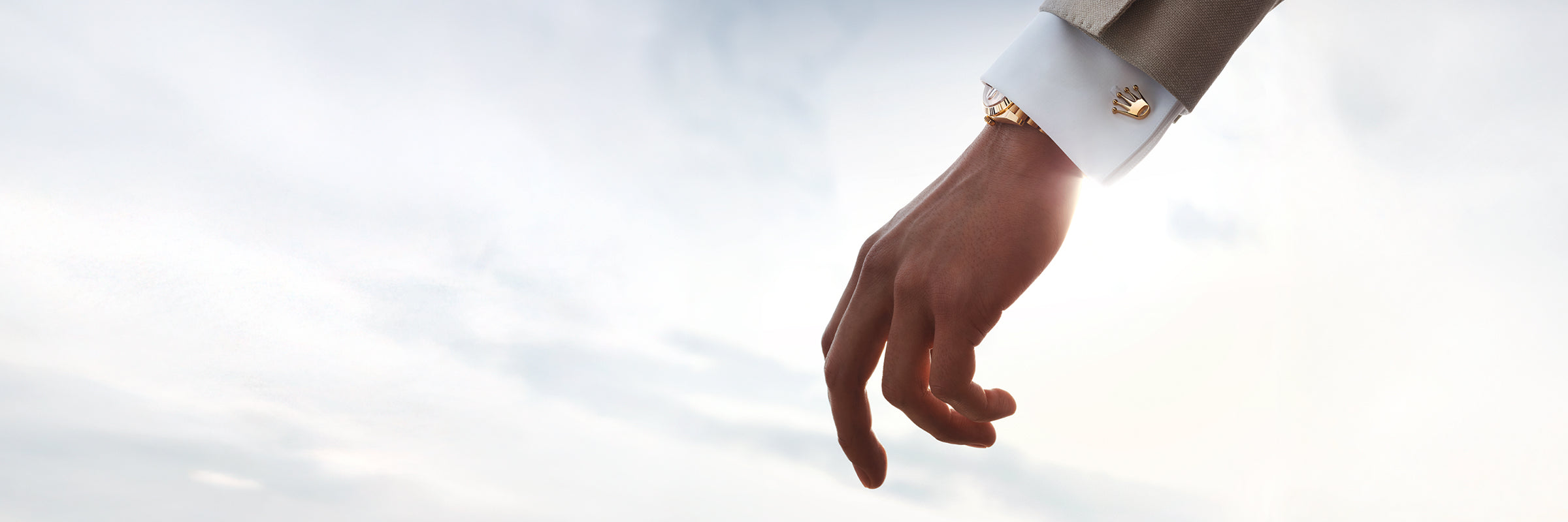 Rolex Rolex ‘Hand’ cufflinks Everose gold and luminescent material A1025 in , A1025 - Jai's Turks and Caicos