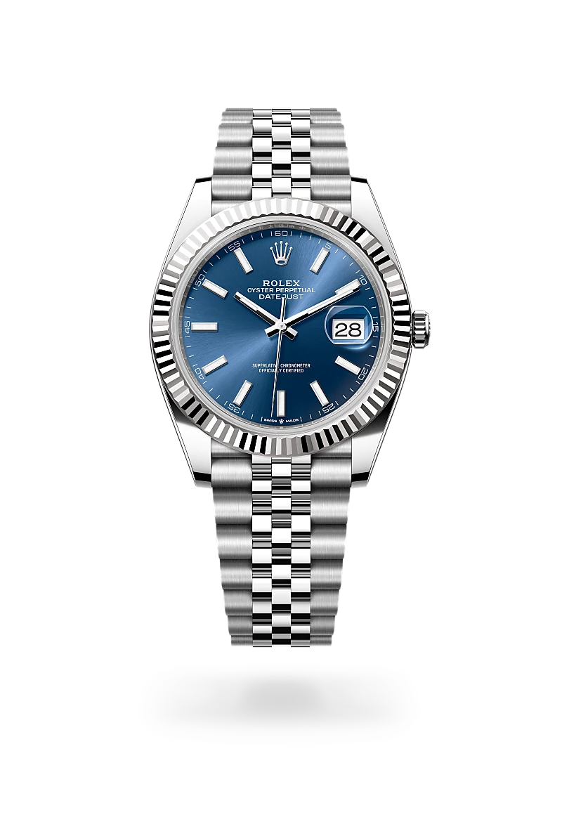 Rolex Datejust in White Rolesor - combination of Oystersteel and white gold, M126334-0002 - Jai's Turks and Caicos