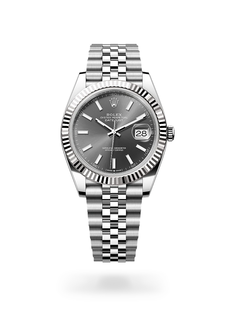 Rolex Datejust in White Rolesor - combination of Oystersteel and white gold, M126334-0014 - Jai's Turks and Caicos