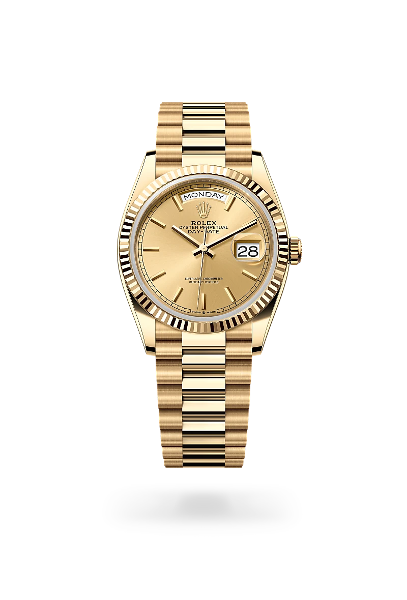 Rolex Day-Date in 18 kt yellow gold, M128238-0045 - Jai's Turks and Caicos