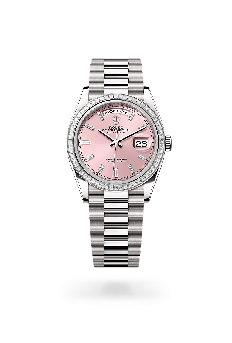 Rolex Day-Date in 18 kt white gold, M128399TBR-0029 - Jai's Turks and Caicos