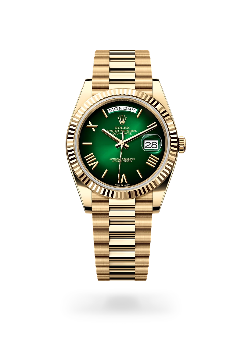 Rolex Day-Date in 18 kt yellow gold, M228238-0069 - Jai's Turks and Caicos