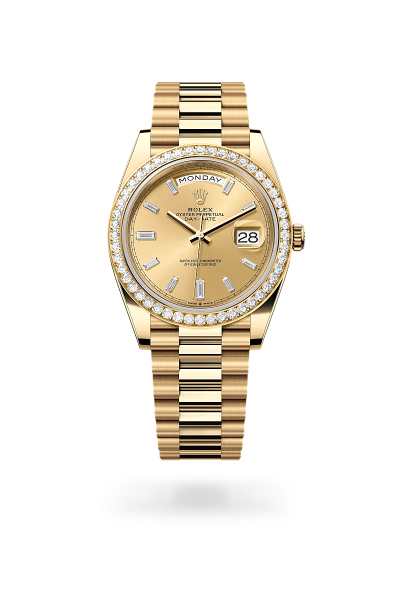 Rolex Day-Date in 18 kt yellow gold, M228348RBR-0002 - Jai's Turks and Caicos