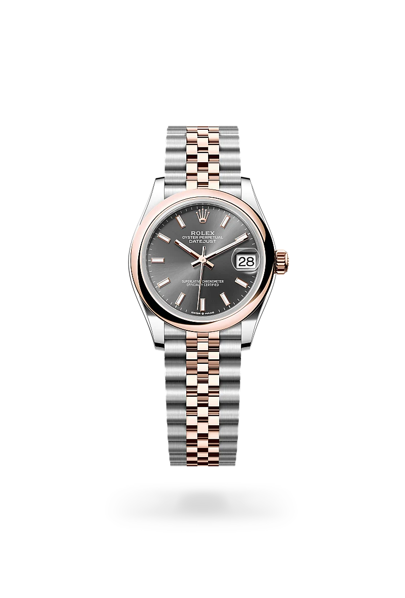 Rolex Datejust in Everose Rolesor - combination of Oystersteel and Everose gold, M278241-0018 - Jai's Turks and Caicos