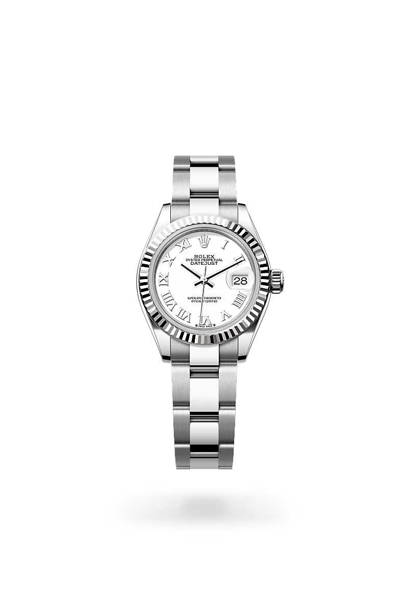 Rolex Lady-Datejust in White Rolesor - combination of Oystersteel and white gold, M279174-0020 - Jai's Turks and Caicos