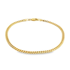 Jai's 14K Yellow Gold Fine Cuban Curb Chain Bracelet