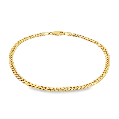 Jai's 14K Yellow Gold Fine Cuban Curb Chain Bracelet