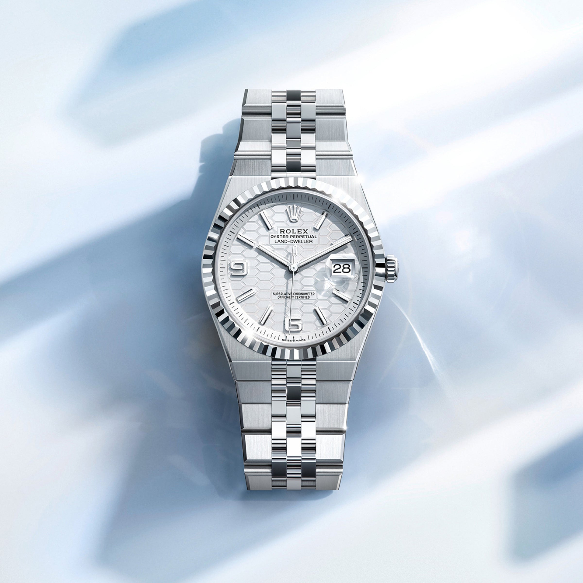 Rolex Land-Dweller in 18 kt Everose gold, M127235-0001 - Jai's Turks and Caicos