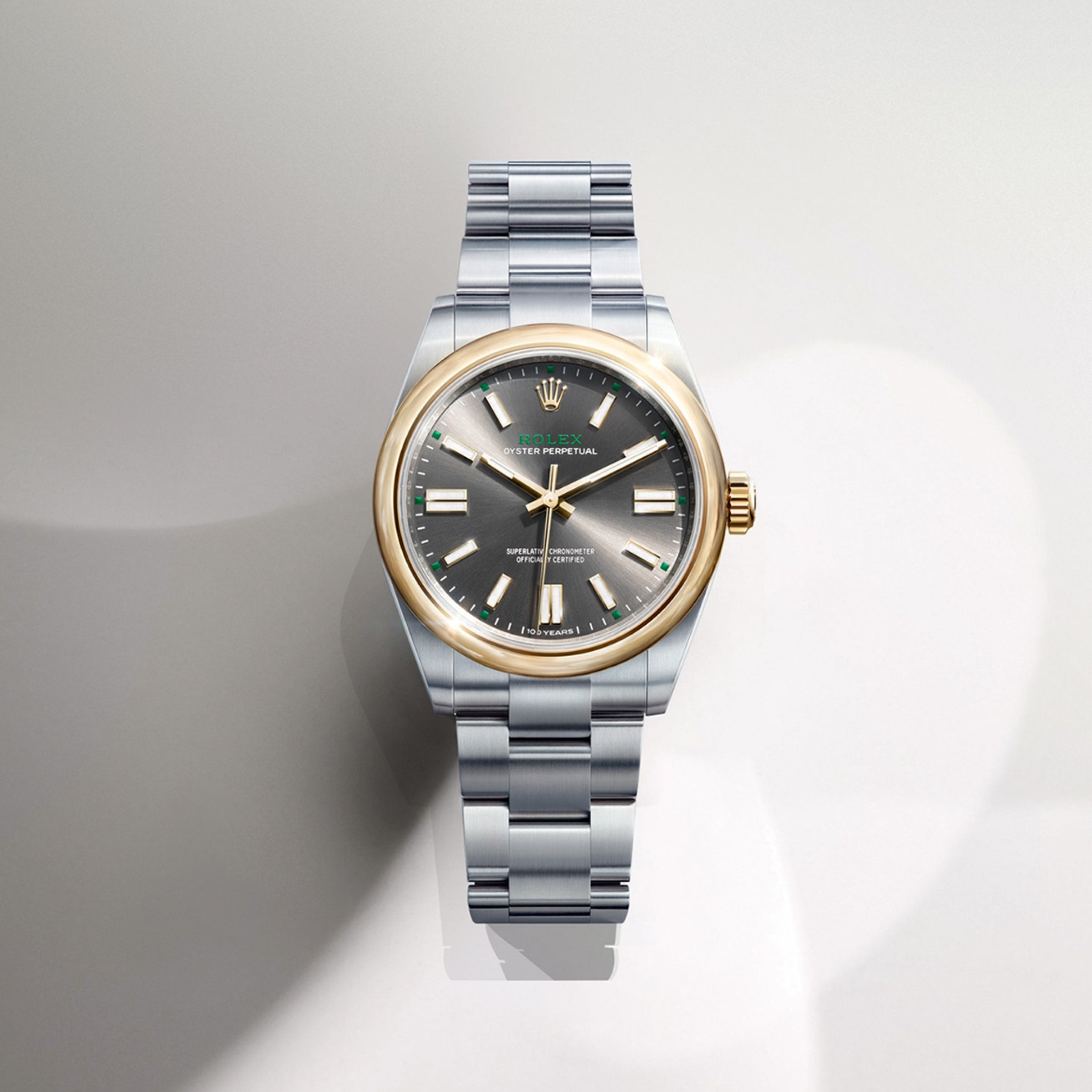 Rolex Oyster Perpetual in Yellow Rolesor - combination of Oystersteel and yellow gold, M134303-0001 - Jai's Turks and Caicos