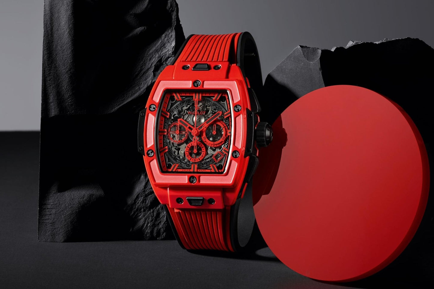 Hublot's Spirit of Big Bang Red Magic with Red Skeleton Dial