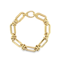 Jai's 14K Yellow Gold Paperclip Chain Bracelet